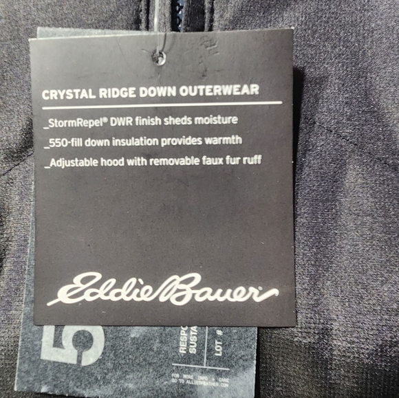 Eddie Bauer Crystal ridge parka sz X Large women's 550 down retails for $249.99 - Picture 3 of 10